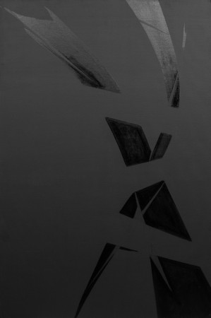 Untitled Black 7, 2019, acrylic and oil on canvas, cm 100x150, ph Danilo Donzelli
